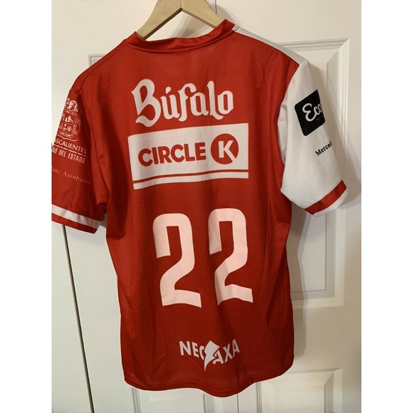 REMINI NECAXA FC Men’s Sz M SOCCER‎ FOOTBALL JERSEY SHIRT red white - Picture 7 of 7